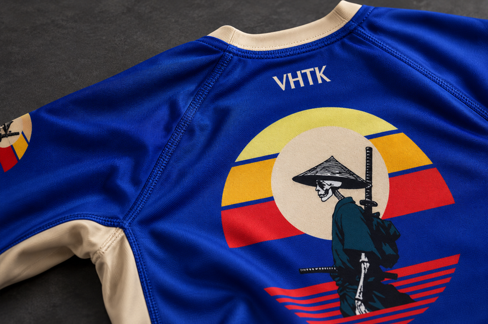 VHTK-blue-samurai-bjj-rashguard-backside