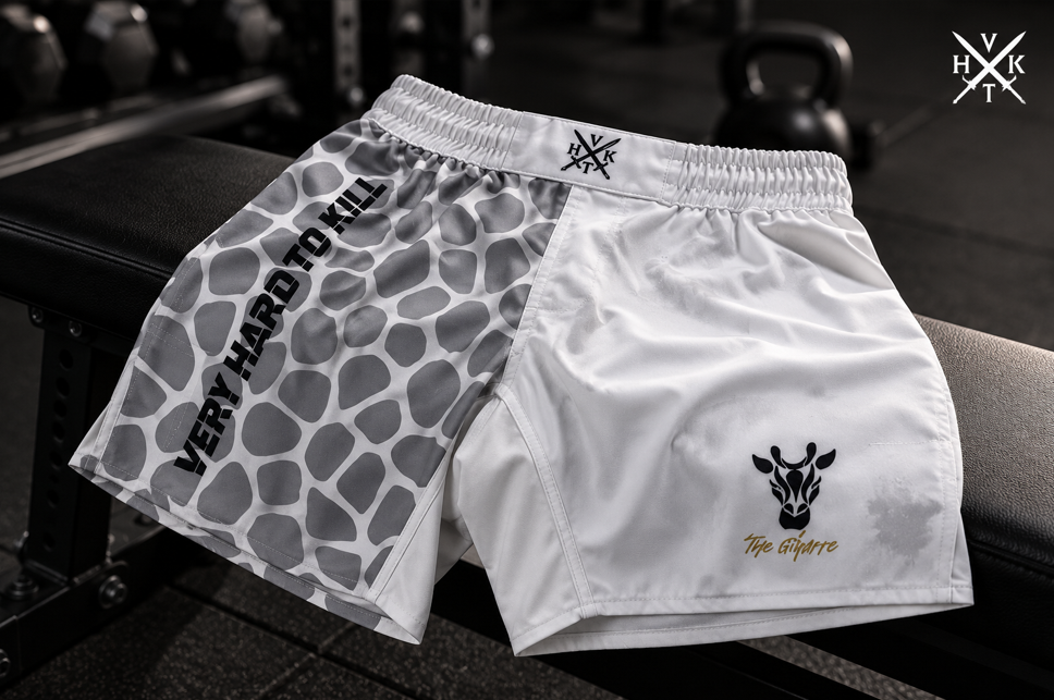 VHTK-giraffe-2.0-white-grappling-shorts-moisture-wicking-material